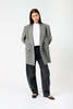 Sportmax Merlot Wool Blend Herringbone Blazer - Thumbnail 2