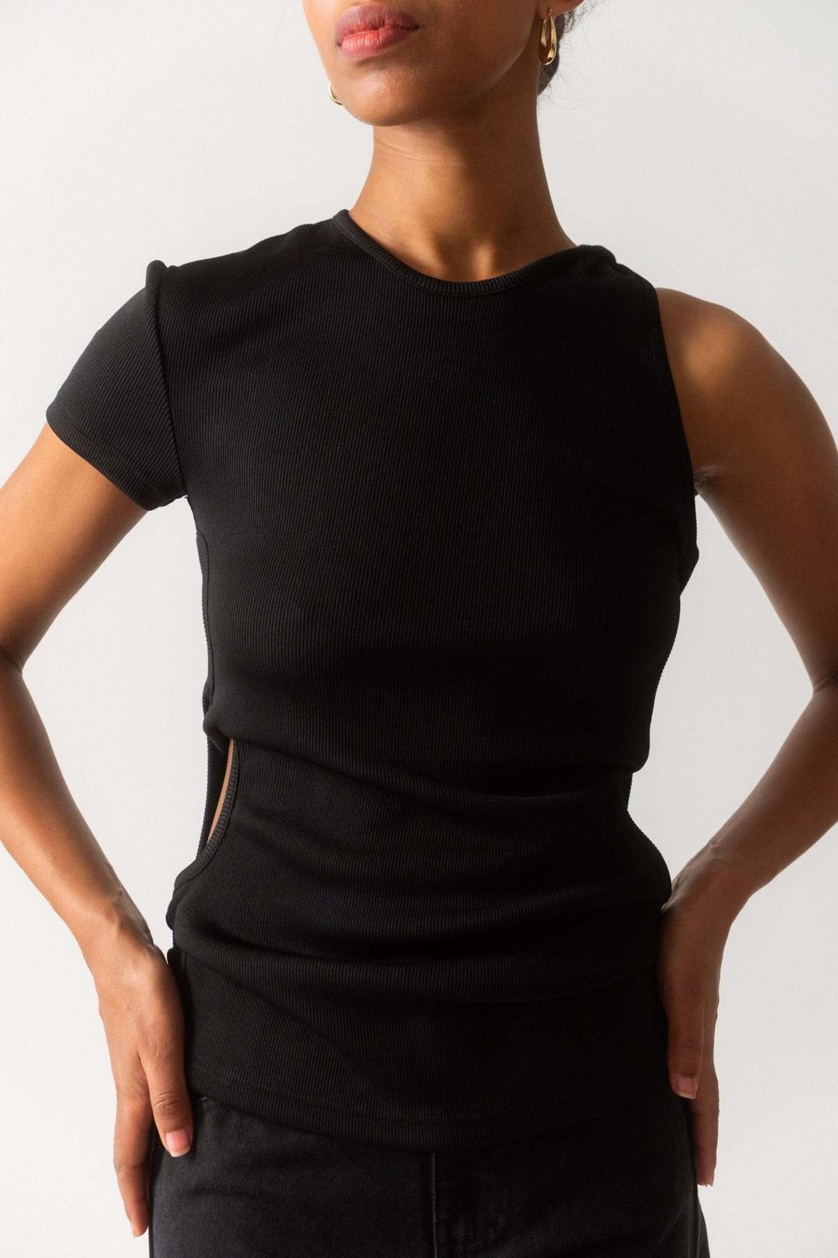 Christopher Esber Open Twist Side Tee - Image 1 of 6