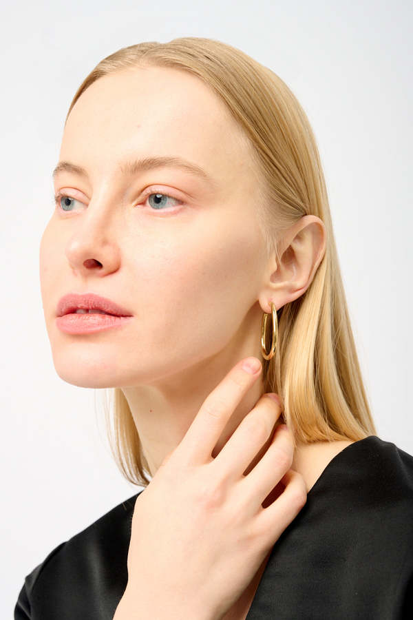 Otiumberg Oval Large Vermeil Hoop Earrings