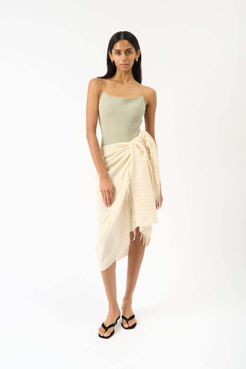 Totme Pinstriped Cotton Sarong