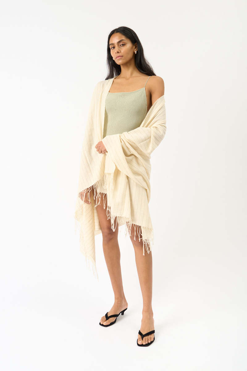 Totme Pinstriped Cotton Sarong