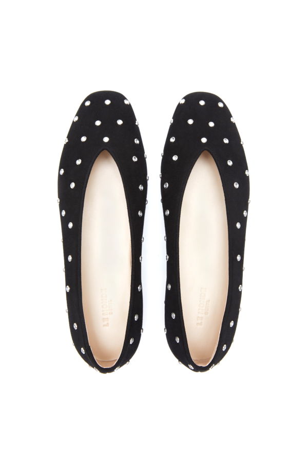 Le Monde Beryl Regency Slipper with Crystals