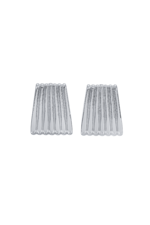 Heaven Mayhem Ribbed Silver Earrings Heaven Mayhem Ribbed Silver Earrings