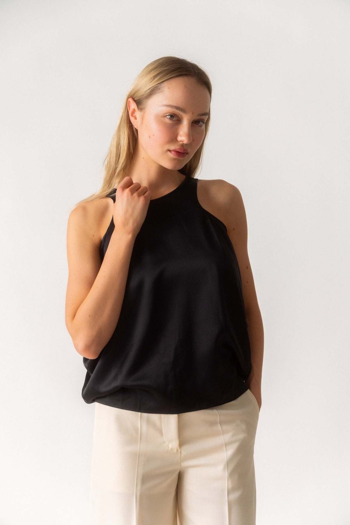 Totême Satin Drop Top - Image 1 of 5