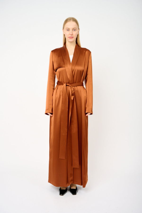 Galvan Satin Trench Coat