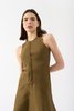Bite Studios Shield Mini Dress - Moss Green - Thumbnail 3