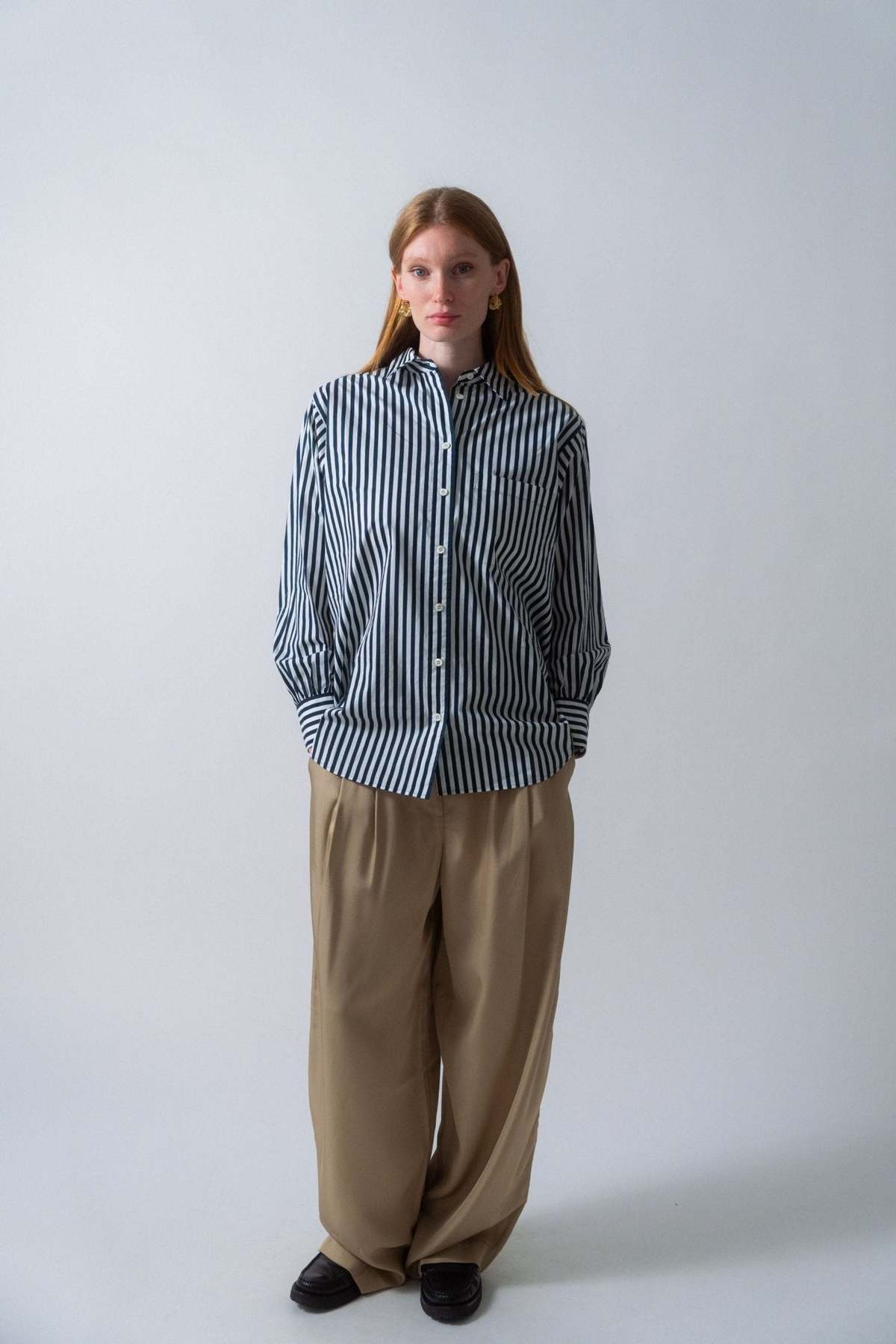 Frame The Borrowed Pocket Shirt - Navy Blue - Image 2 of 4