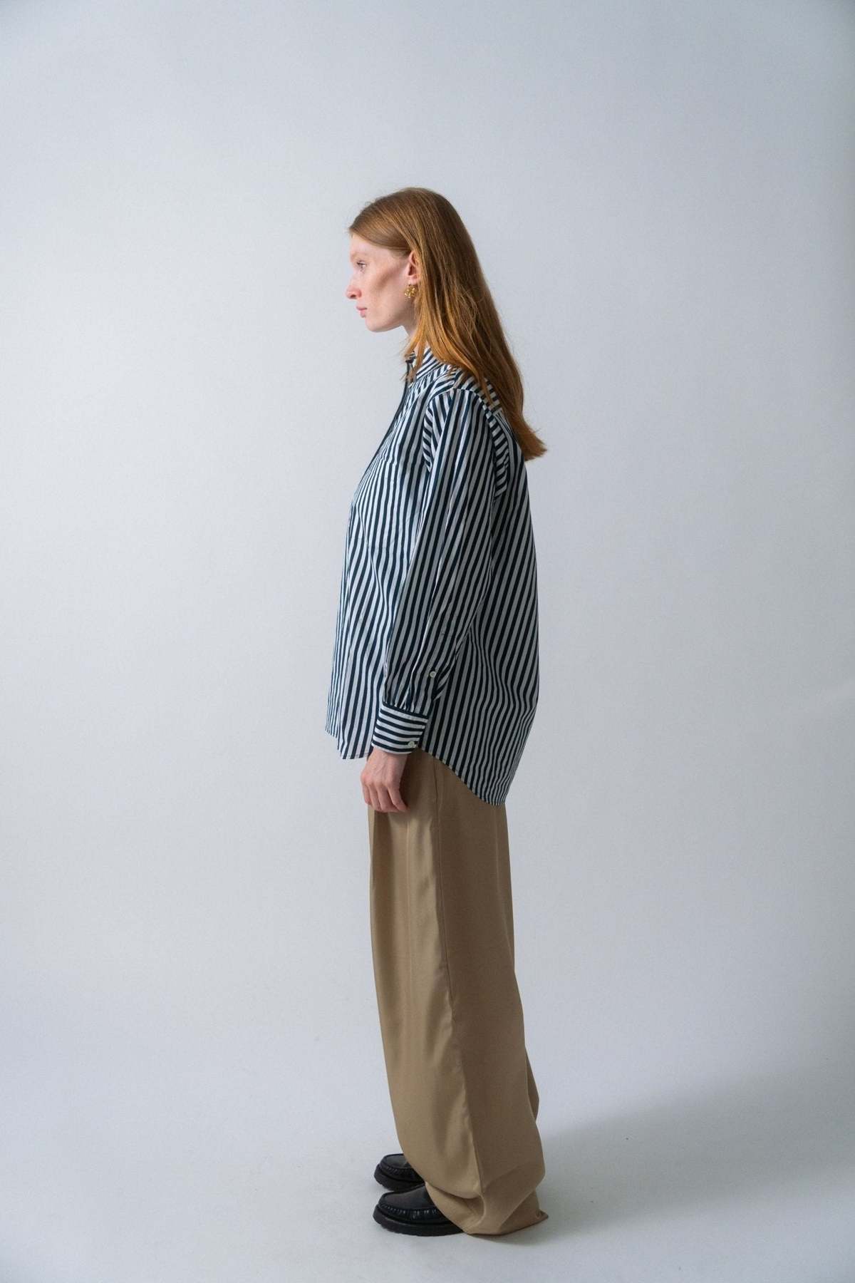 Frame The Borrowed Pocket Shirt - Navy Blue - Image 3 of 4