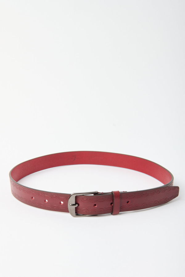 7 for all Mankind The Embossed Leather Belt