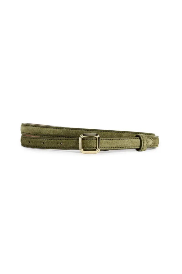 LIÉ STUDIO The Georgia Slim Belt Suede