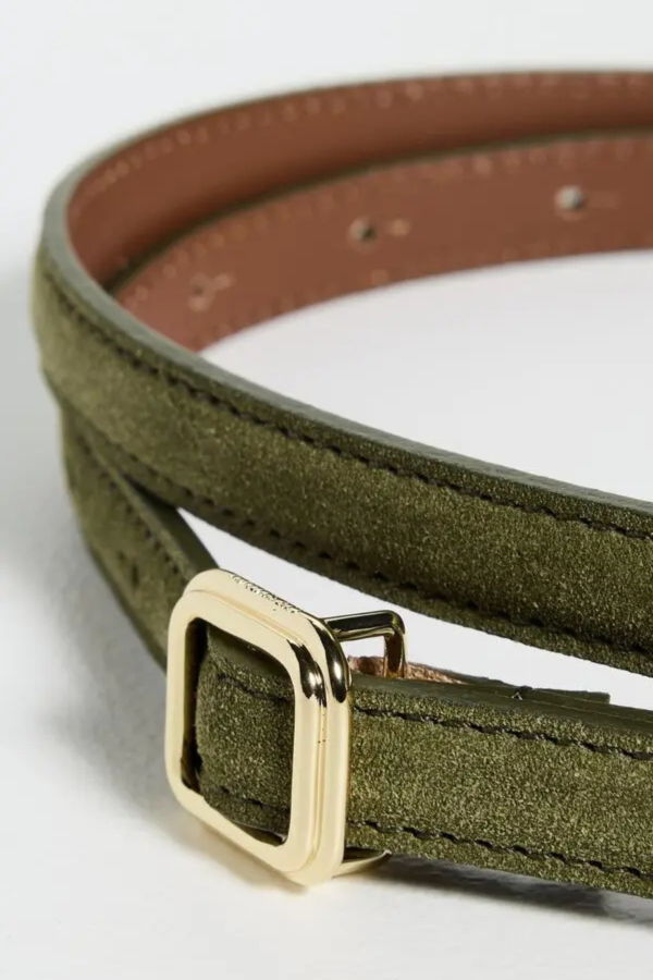 LIÉ STUDIO The Georgia Slim Belt Suede