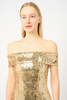 Galvan Glencoe Dress - Gold - Thumbnail 2