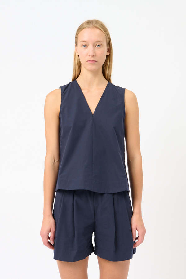 Asceno Phoebe Top - Navy