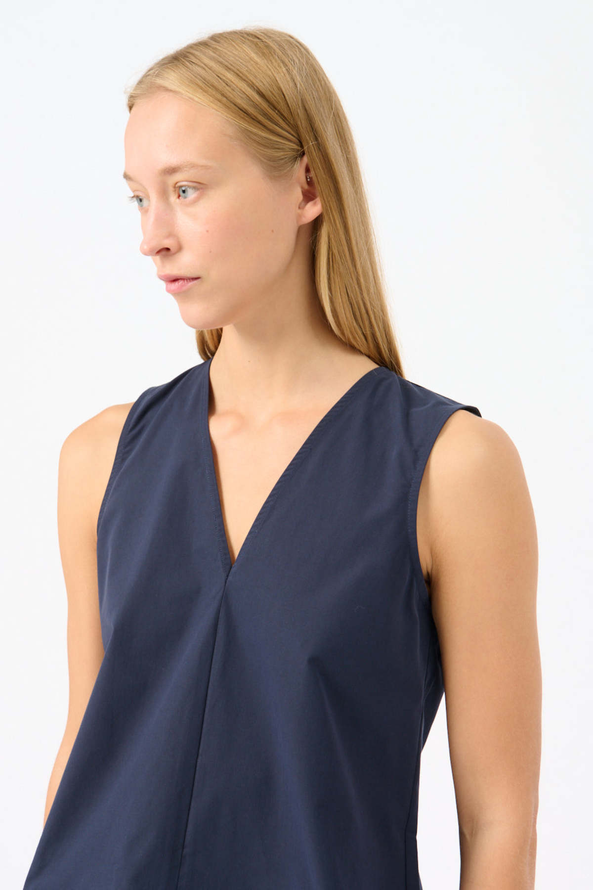 Asceno Phoebe Top - Navy - Image 3 of 4