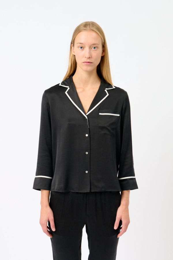 Asceno Sidney Cropped PJ Top