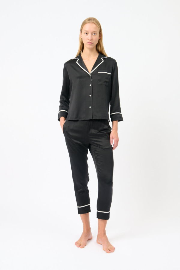 Asceno Sidney Cropped PJ Top