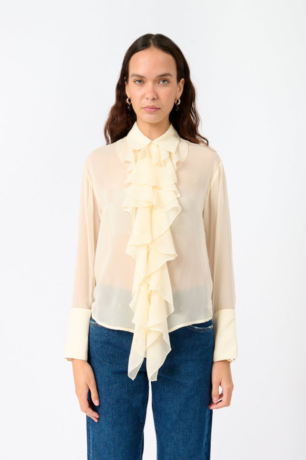 7 for all Mankind The Solidarity Star Ruffle Shirt