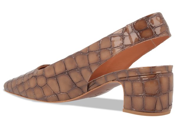 By Far Danielle Brown Croco Patent Leather By Far Danielle Brown Croco Patent Leather