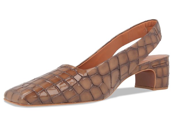 By Far Danielle Brown Croco Patent Leather By Far Danielle Brown Croco Patent Leather