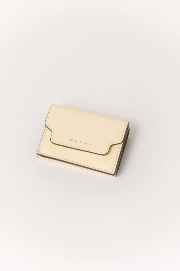 Marni Tri-Fold Wallet - Off White