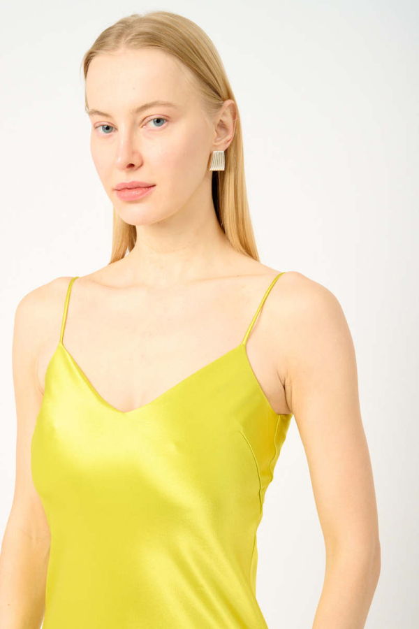 Galvan V-Neck Slip Dress