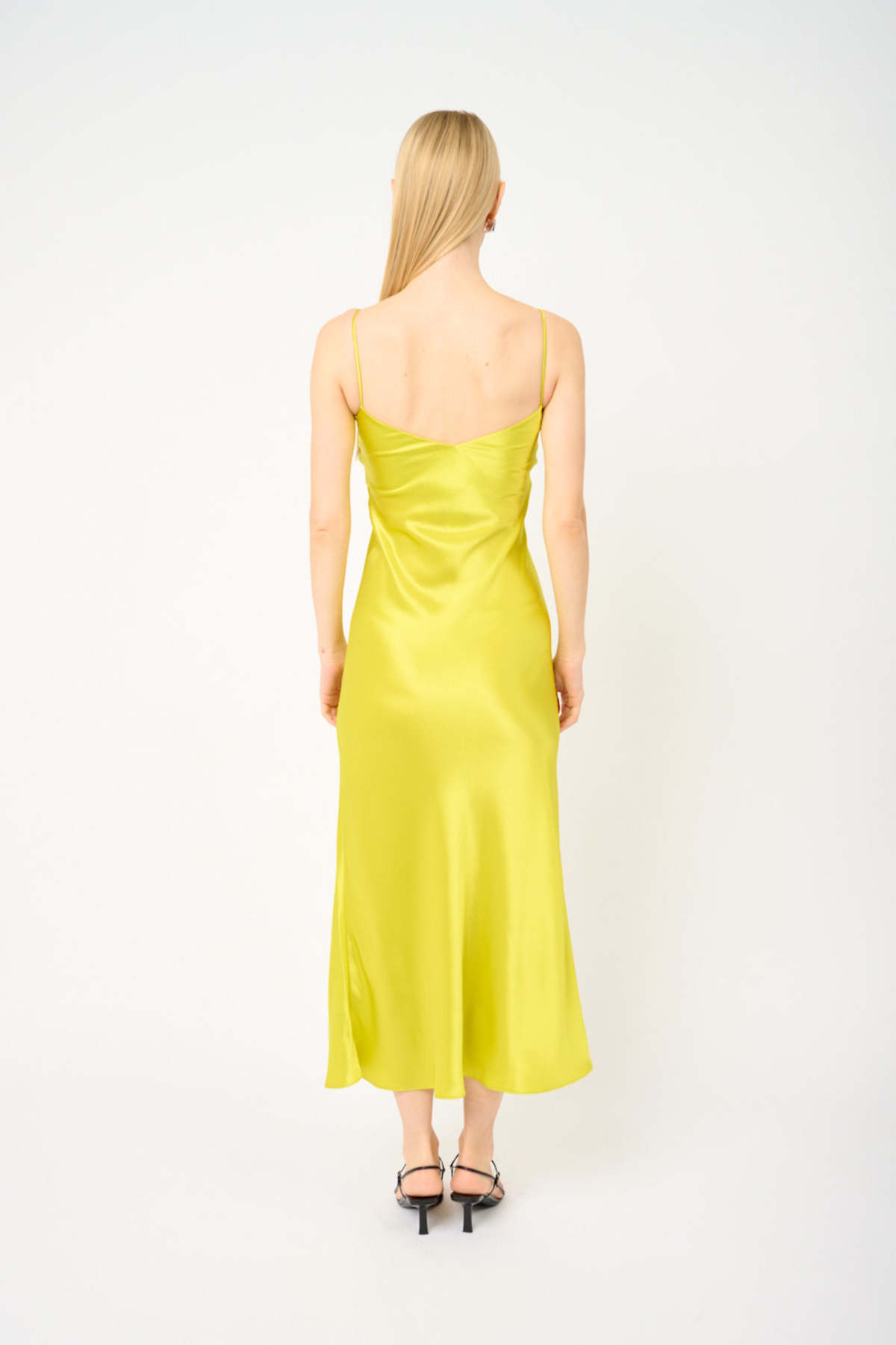 Galvan V-Neck Slip Dress - Image 3 of 4