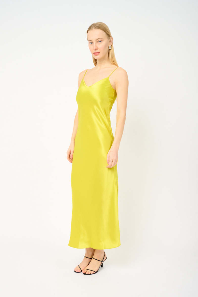 Galvan V-Neck Slip Dress