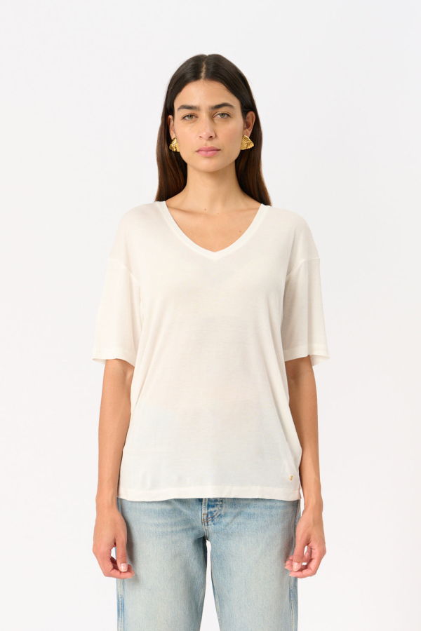 Anine Bing Vale Tee - White