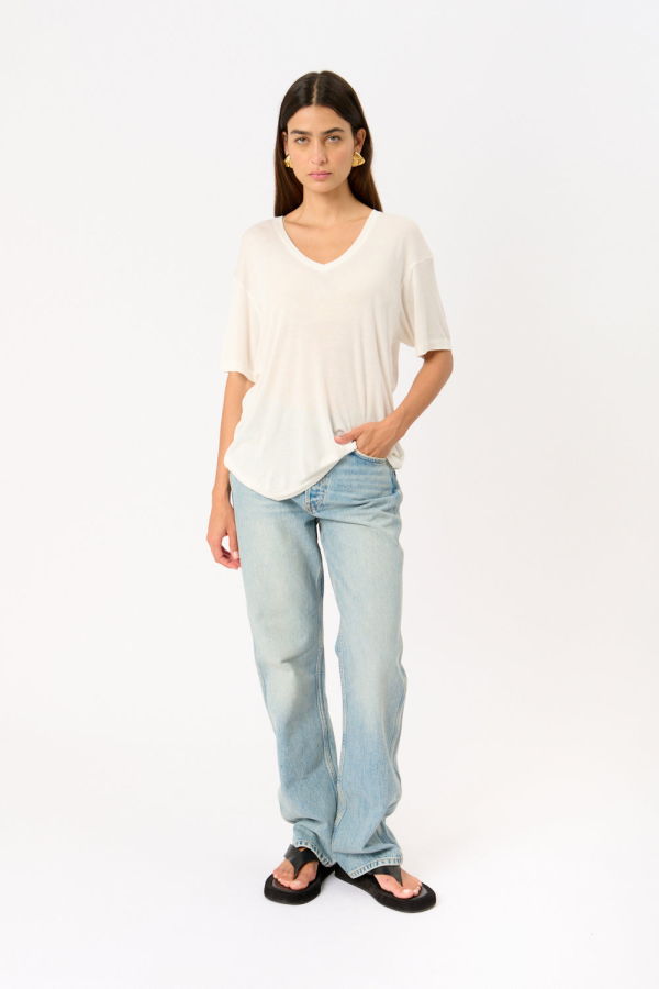 Anine Bing Vale Tee - White