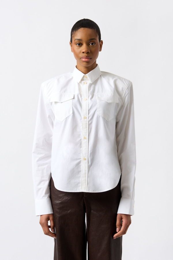 WARDROBE.NYC Shoulder Pad Shirt