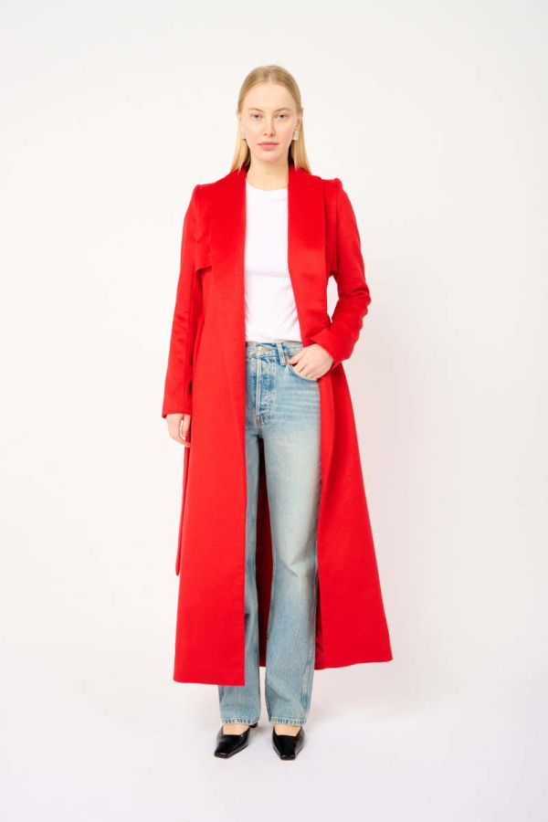Galvan Wool Trench Coat