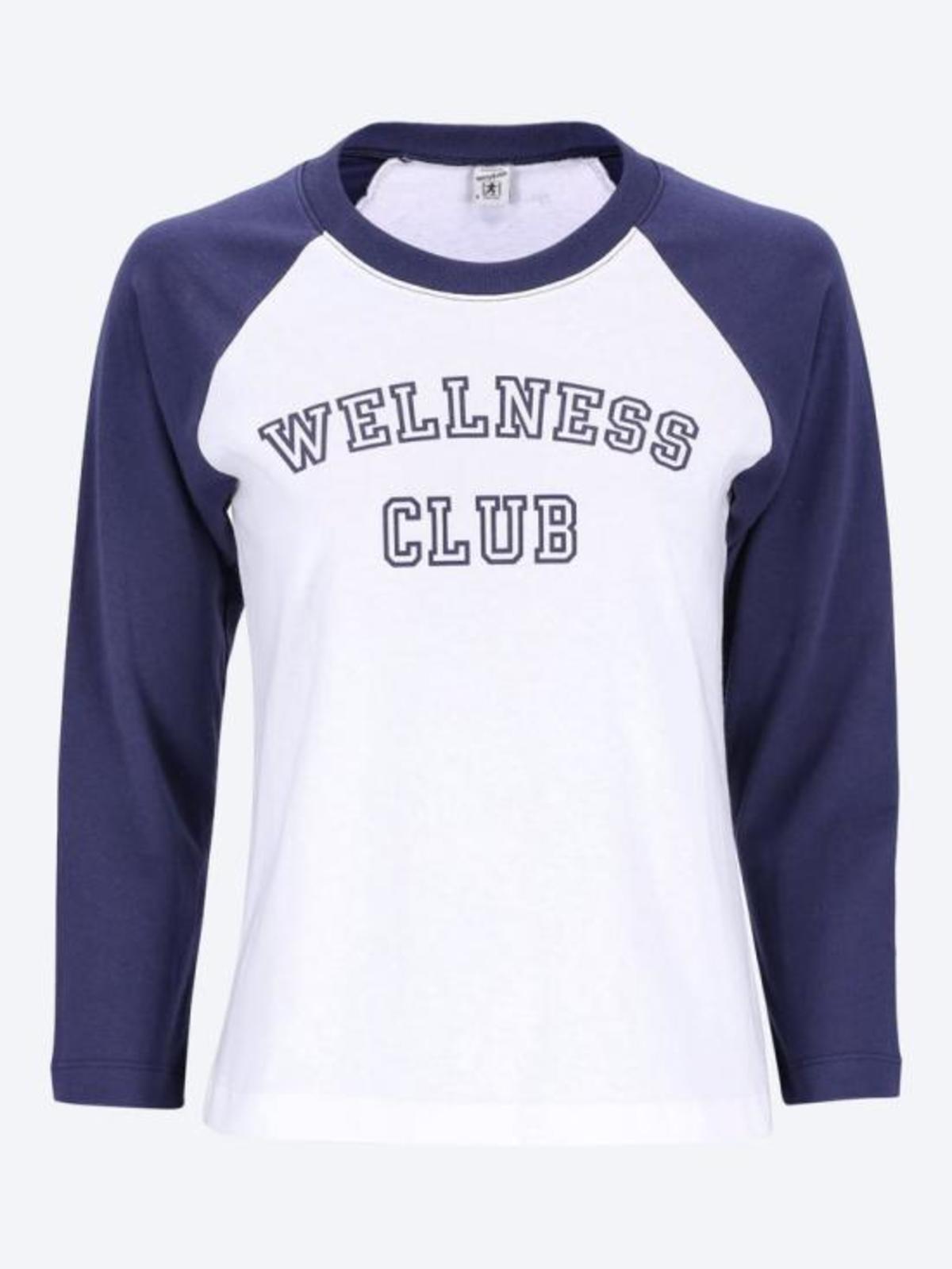 SPORTY & RICH Tunic Top - White Dark Navy - Image 1 of 1