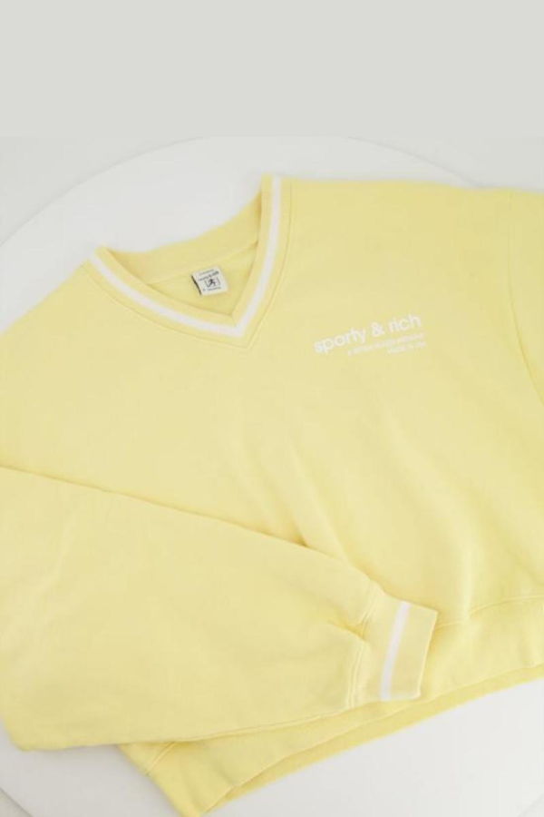 SPORTY & RICH Tunic Top - Almond White