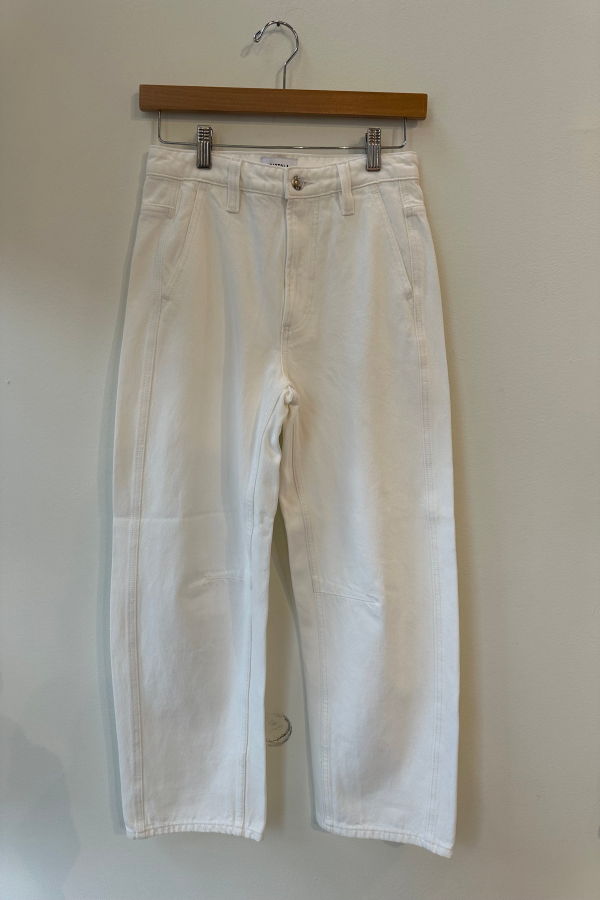 Pistola Beau Seamed Crescent Leg Jeans - Paper White