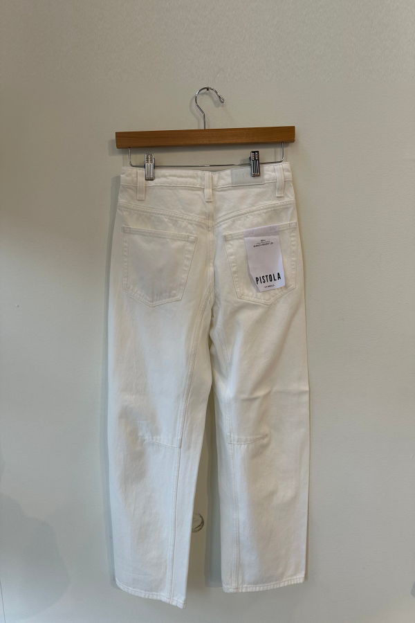 Pistola Beau Seamed Crescent Leg Jeans - Paper White