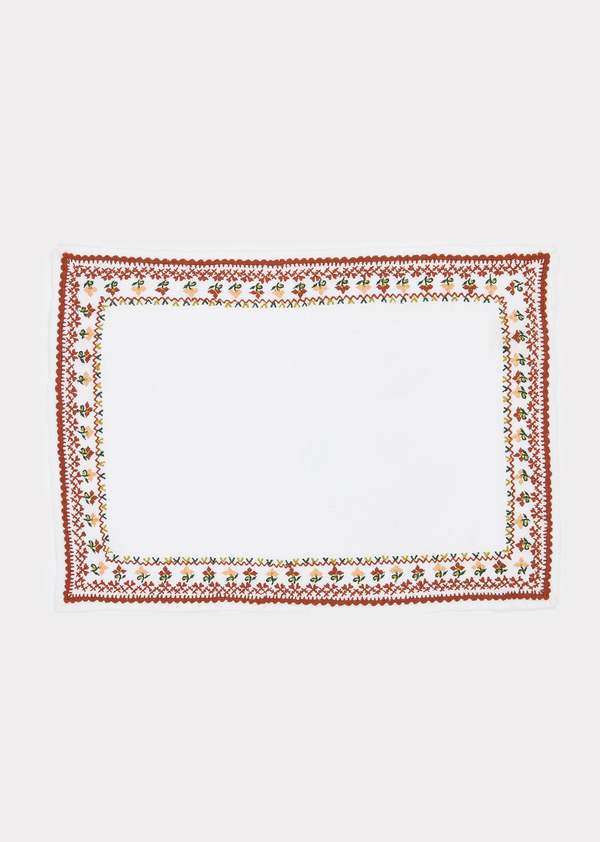 Caramel PLACEMATS - OFF WHITE/RUST