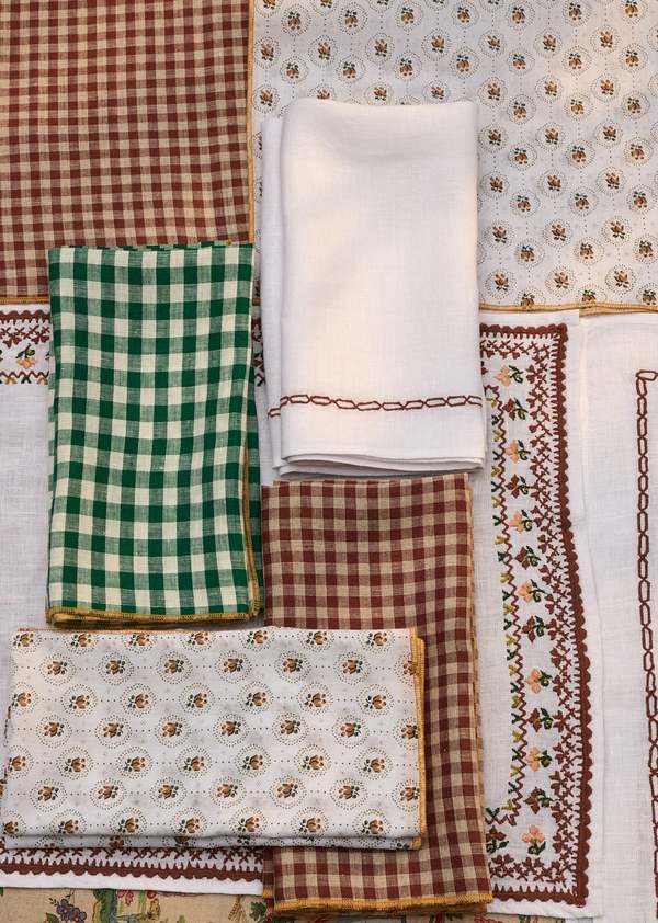 Caramel NAPKIN SET - FLOWER RING