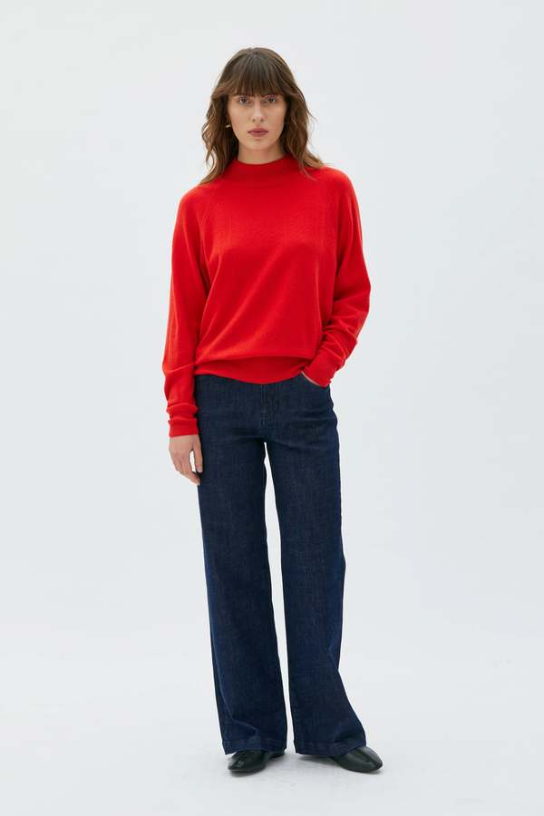 maska.se Adila Raglan Cashmere Sweater - Poppy Red