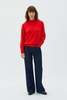 maska.se Adila Raglan Cashmere Sweater - Poppy Red - Thumbnail 1