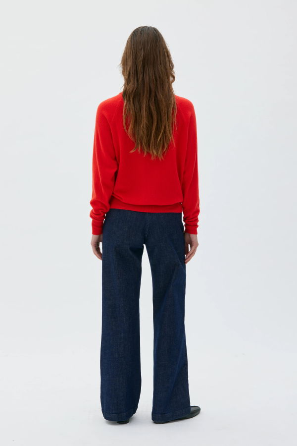 maska.se Adila Raglan Cashmere Sweater - Poppy Red