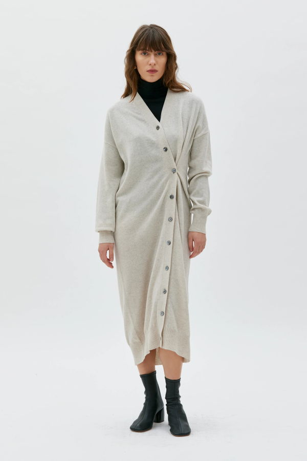 maska.se Anora Long Cardigan Dress