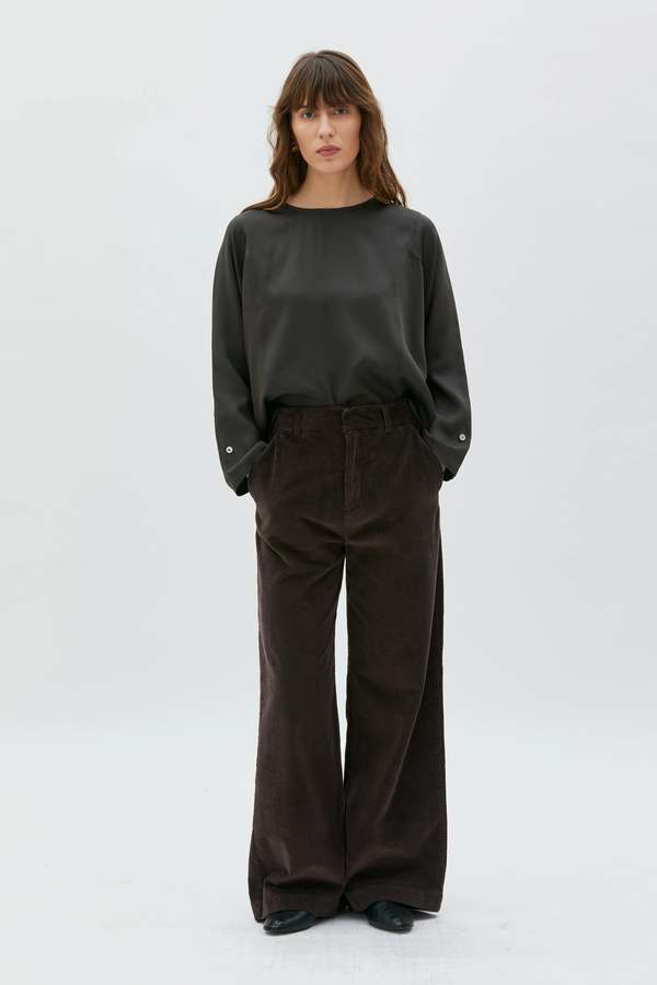 maska.se Aya Wide Leg Corduroy Trousers