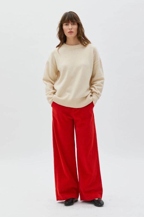 maska.se Aya Wide Leg Corduroy Trousers