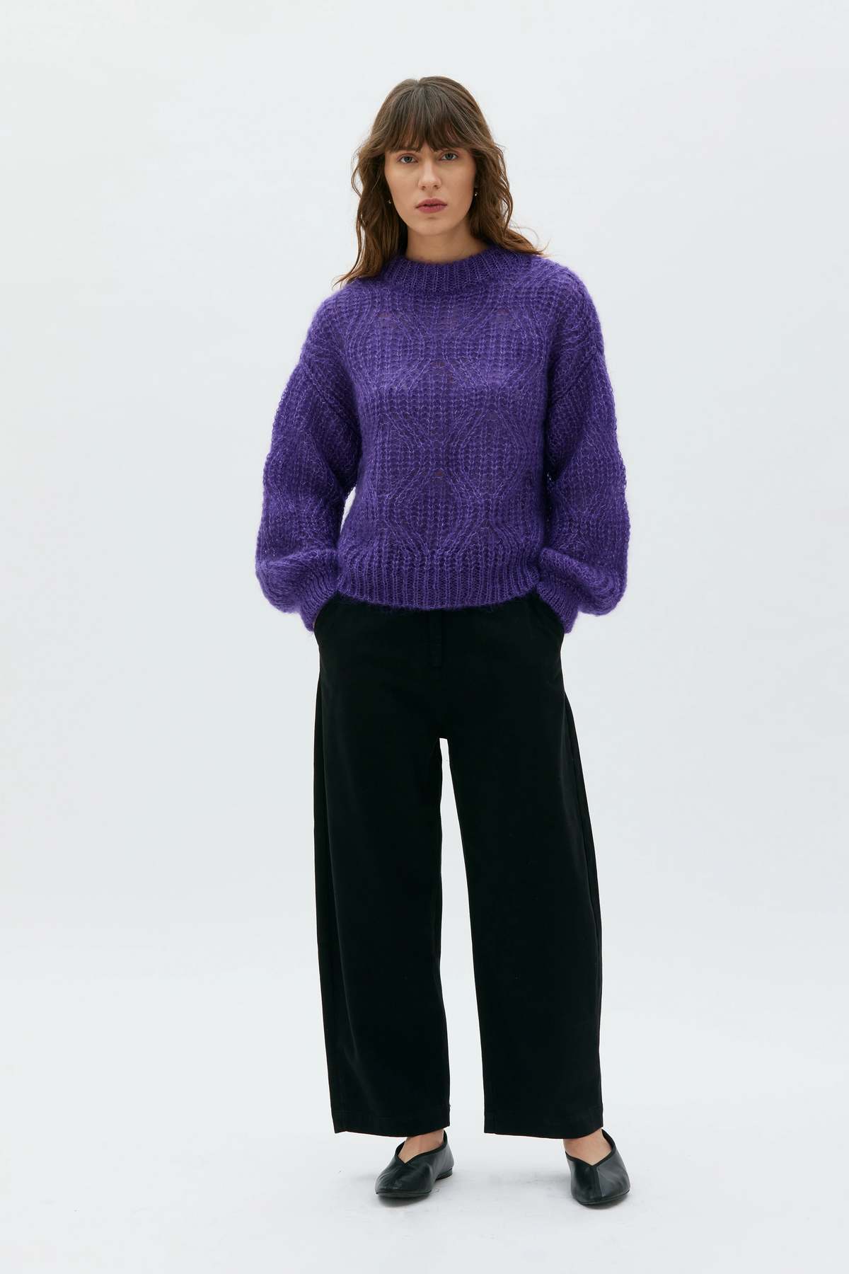 maska.se Dove Lace Knit Mohair Silk Sweater - Image 1 of 4