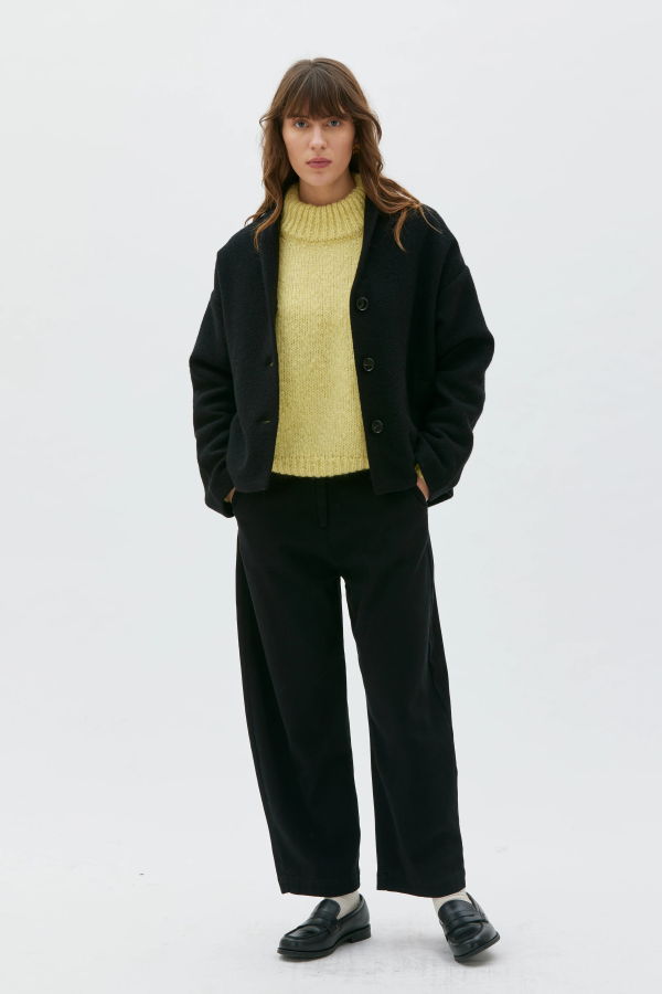 Maska Hale Boiled Wool Jacket - Black