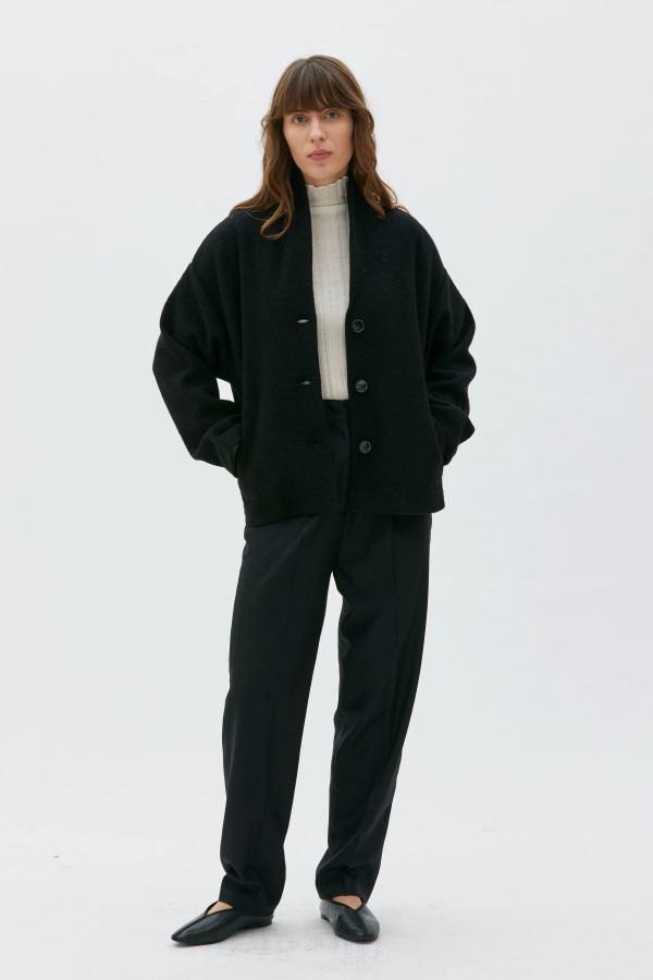 Maska Hale Boiled Wool Jacket - Black