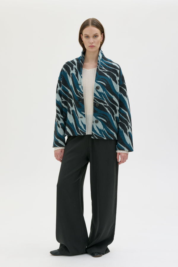 maska.se Hale Boiled Wool Jacket - Multicolour