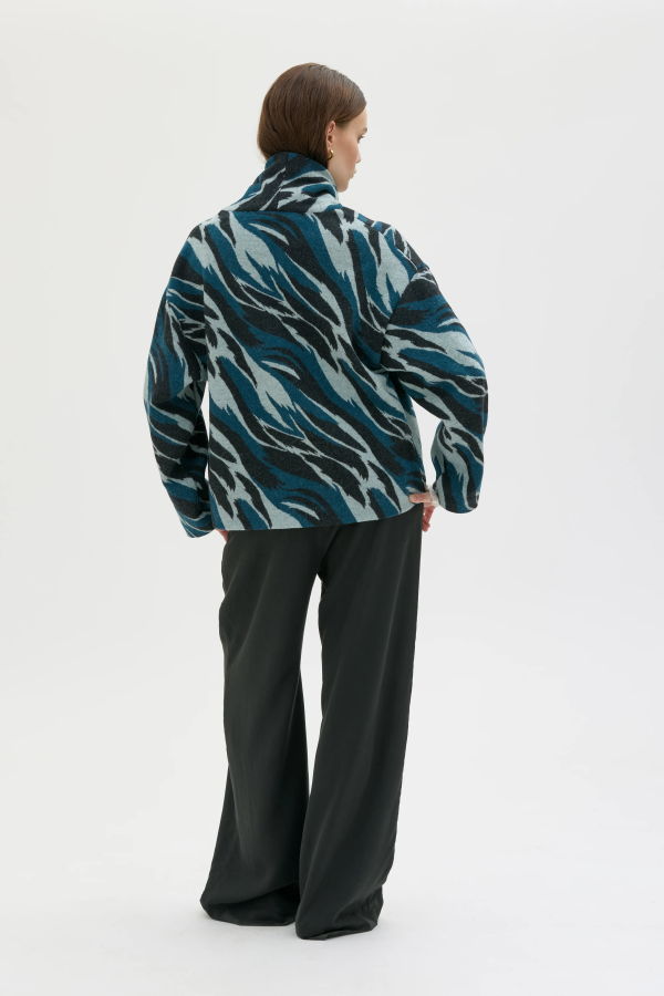 maska.se Hale Boiled Wool Jacket - Multicolour