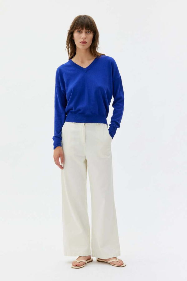 maska.se Hari Light Knitted Sweater - Admiral Blue