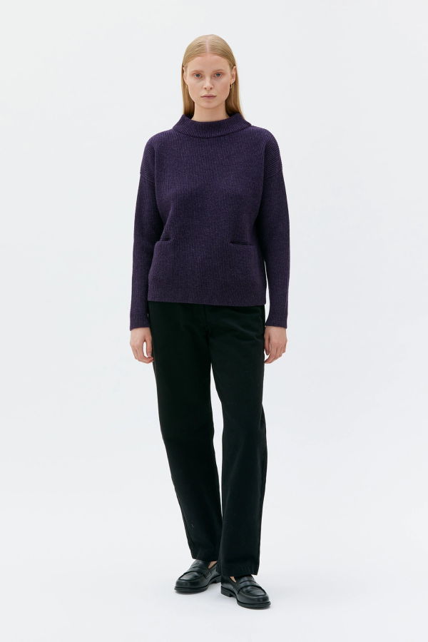 maska.se Helga Lambswool Sweater With Pockets Sweater